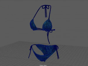 PACOTE BIQUINI MULHER Modelo 3D