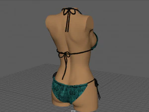 PACOTE BIQUINI MULHER Modelo 3D