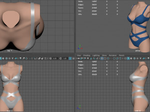 BIKINI WOMAN PACK 2 3D Model