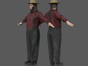 AMISH ELDER 3D Model