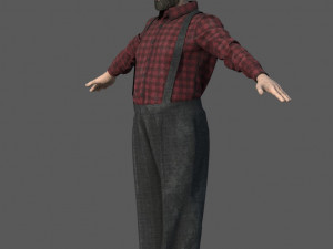 AMISH ELDER 3D मॉडल
