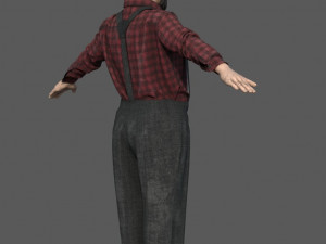 AMISH ELDER 3D मॉडल