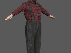 AMISH ELDER 3D मॉडल