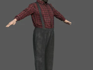 AMISH ELDER 3D Model