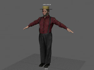 AMISH ELDER 3D Model