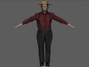 AMISH ELDER 3D मॉडल