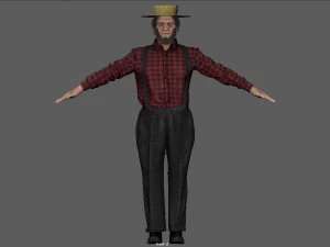 AMISH ELDER 3D Model