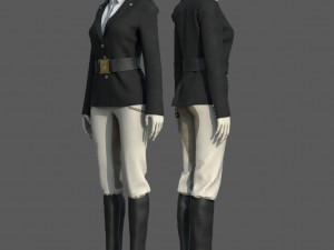 EQUESTRIAN WOMAN Modello 3D