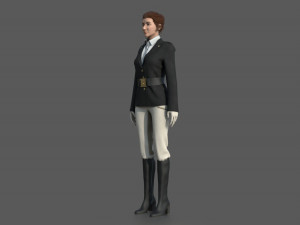 EQUESTRIAN WOMAN Modello 3D