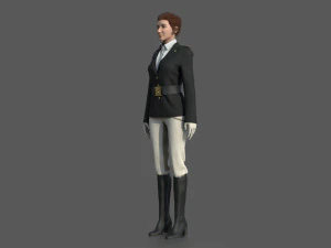 EQUESTRIAN WOMAN 3D Model