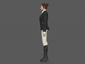 EQUESTRIAN WOMAN Modello 3D