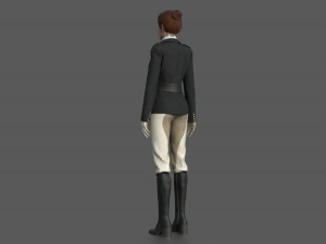EQUESTRIAN WOMAN Modello 3D