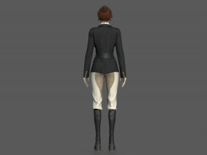 EQUESTRIAN WOMAN Modello 3D