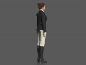 EQUESTRIAN WOMAN Modello 3D
