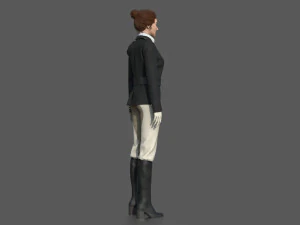 EQUESTRIAN WOMAN 3D Model