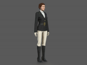 EQUESTRIAN WOMAN Modello 3D
