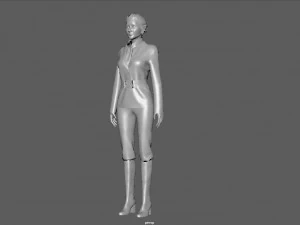 EQUESTRIAN WOMAN 3D Model