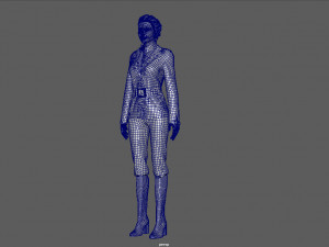 EQUESTRIAN WOMAN Modello 3D