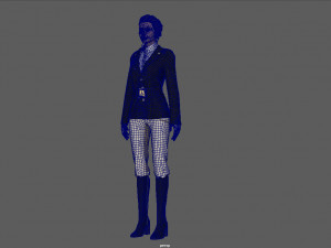 EQUESTRIAN WOMAN Modello 3D