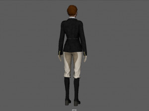 EQUESTRIAN WOMAN Modello 3D
