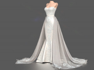 WEDDING DRESS 3D 模型