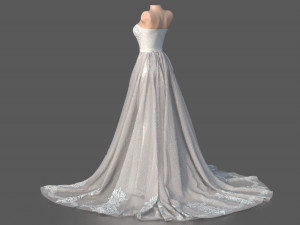 WEDDING DRESS Modello 3D