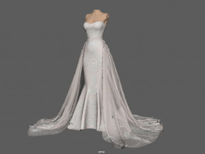 WEDDING DRESS Modello 3D