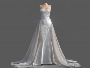 WEDDING DRESS Modello 3D
