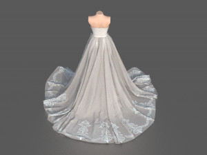 WEDDING DRESS Modello 3D