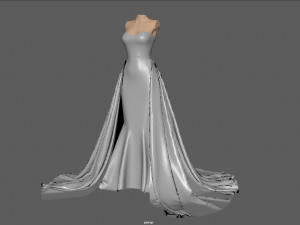 WEDDING DRESS Modello 3D