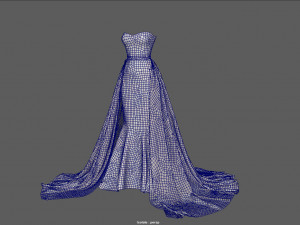WEDDING DRESS Modello 3D
