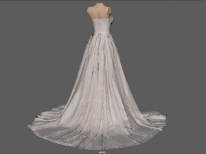 WEDDING DRESS Modello 3D