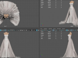 WEDDING DRESS Modello 3D