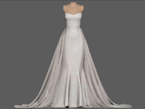 WEDDING DRESS Modello 3D