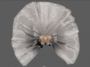 WEDDING DRESS Modello 3D