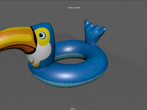 POOL FLOAT TOUCAN 3D Model