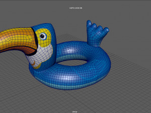 POOL FLOAT TOUCAN 3D Model