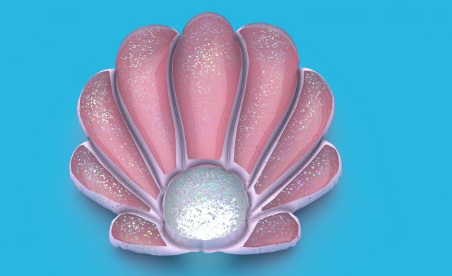 SHELL INFLATABLE MATTRESS Modello 3D .c4d .max .obj .3ds .fbx .stl .blend 