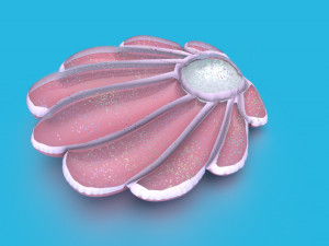 SHELL INFLATABLE MATTRESS Modello 3D