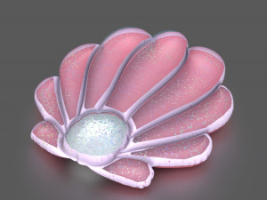 SHELL INFLATABLE MATTRESS Modello 3D