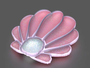 SHELL INFLATABLE MATTRESS 3D Model