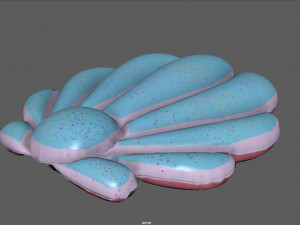 SHELL INFLATABLE MATTRESS Modello 3D