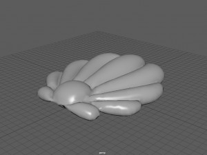 SHELL INFLATABLE MATTRESS Modello 3D