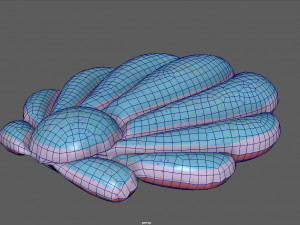 SHELL INFLATABLE MATTRESS Modello 3D