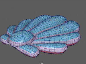 SHELL INFLATABLE MATTRESS 3D Model
