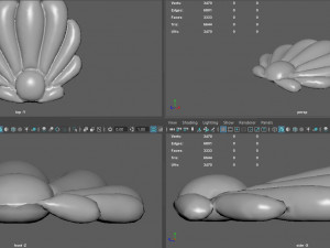 SHELL INFLATABLE MATTRESS Modello 3D
