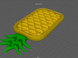 DMUJĄCY MATERAC ANANASOWY Model 3D