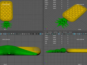 DMUJĄCY MATERAC ANANASOWY Model 3D