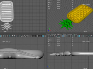 PINEAPPLE INFLATABLE MATTRESS 3D Модель