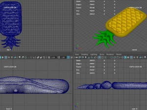 PINEAPPLE INFLATABLE MATTRESS 3D Модель